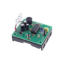 Lampka z sygnalizatorem rozmrożenia lodówki. Migacz LED. Lampka czasowa - zlutowany KIT AVT 769