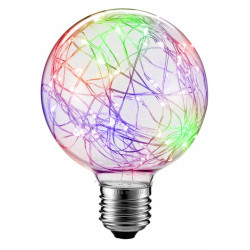 Żarówka LED E27 2W dekoracyjna RGB G80