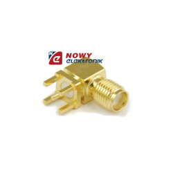 Gniazdo SMA do druku złote