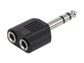 Rozgałęźnik JACK 6.3mm - 2x gniazdo 6.3mm stereo