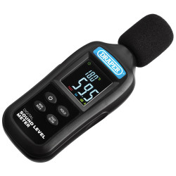 Draper 12442 Handheld Digital Sound Level Meter, 35-135dB and -20 to &#x2B;70&#xB0;C
