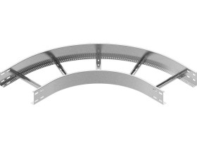 Łuk drabinki LDC200H100 N 90st grubość blachy 2,0mm 499620 BAKS