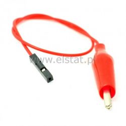 Kabel do płytki stykowej krokodyl - pin żeński