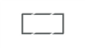 Ramka Wypełniająca Podwójna Serii Deco Grafitowy Mat 28Drw-2