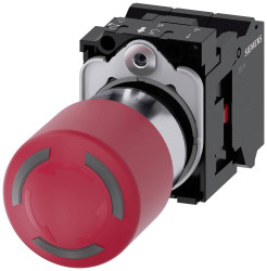 Siemens 3SU11521GB203PW0 Przycisk grzybkowy zatrzymania awaryjnego 3SU1152-1GB20-3PW0, 1 szt.
