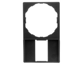 Ramka do etykiety 18x27mm czarna ZBZ33