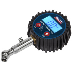 Sealey TST001 Digital Tyre Pressure Gauge with Swivel Head &amp; Quick Release