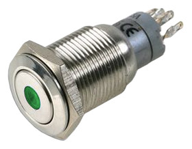 Nasadka przełącznika Zatrzaskowy DPDT średnica wycięcia 16.2mm, montaż panelowy Bulgin