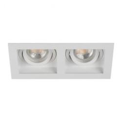 Oczko sufitowe regulowane ARET 2xDTL W/W bez oprawki Gx5,3/GU10 2 x max 10W biały 38367