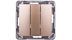 Impresja Łącznik Potrójny Złoty Metalik Łp-13Y/M/28