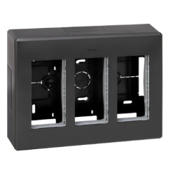 Simon Connect Obudowa natynkowa S500 3-modułowa 6x K45 kompletna szary grafit 51000003-038