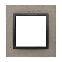 Simon 54 Nature Ramka 1-krotna betonowa, Czarny Charakter DRN1/98