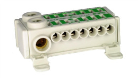 Blok Rozdzielczy Cu Ecb 1 -Polowy 2X25mm2, 14X4mm2, Zielony Ks741pe