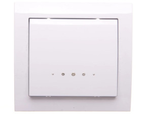 KIER Łącznik kontrolny z podświetleniem biały ŁP-12WS/00