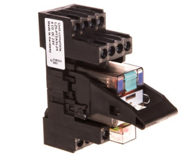 Przekaźnik kompletny serii PT 24V DC styki 4P moduł LED czerwony przył. śrubowe LZS:PT5A5L24