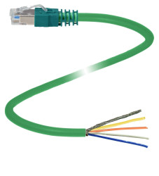 Pepperl+Fuchs 70108171 Złącze konfekcjonowane czujnika/aktuatora V45-G-C5-GN3M-PUR-E1S, piny: 8, 3 m, 1 szt.