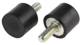 Mocowanie antywstrząsowe, M8, Ø 25mm, materiał: Guma naturalna 60Shore A, RS PRO