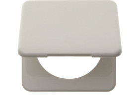 Integro Ramka 1 pojedyncza z pokrywą biały połysk 9182809 HAGER