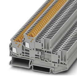 Dwurzędowa złączka szynowa Phoenix Contact poziomy: Podwójny 24 → 16AWGWtykowe QTTC 1.5 Clipline 17.5A 500 V