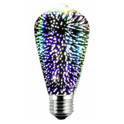 Żarówka LED E27 4W dekoracyjna niebieska ST64