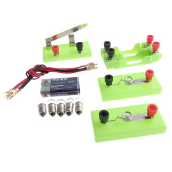 Zestaw dydaktyczny do doświadczeń i budowy prostych obwodów elektrycznych