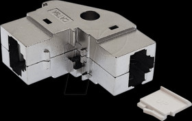 1809 Cat.6A socket/socket Keystone module 90° shielded