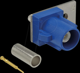 89743 FAKRA C plug spring pin for crimping 1 prepunched hole