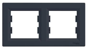 Ramka podwójna 2-krotna Schneider Asfora EPH5800271 antracyt