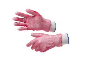 Rękawice jednorazowe, rozm. XL, 200 szt., kolor: Czerwony, RS PRO