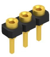Socket header, 3 pole, pitch 2.54 mm, straight, 10043128