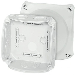 Puszka instalacyjna DK 0600 GZ natynkowa bez zacisków 130x130x77mm hermetyczna IP66 szara HENSEL