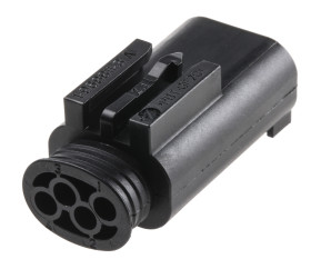 Złącze samochodowe 4-pinowe TE Connectivity 2-rzędowe Męski Micro Quadlok System Montaż na kablu Obudowa złącza