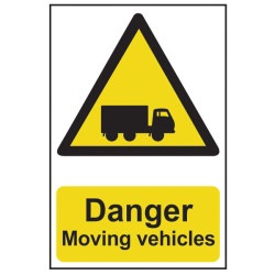 Scan 4100 Danger Moving Vehicles - PVC 400 x 600mm