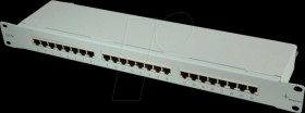 J02023B0017 Patch panel, 19", 24-port, Cat. 5e, 1 U