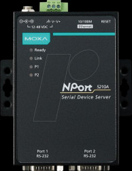 NPORT5210A-T Geräteserver, 1x RJ45, 2x RS-232, DB9