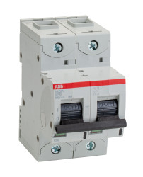 Wyłącznik nadprądowy MCB, Typ B, 2-biegunowy, 20A, 800V, na szynę DIN, ABB S802PV-SP20, S800PV