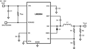 30V, 600 mA Step Down Switching Regulator