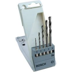 Bosch 2608595525 Wood Twist Drill Set Hex Shank 2 to 6mm 5-pcs