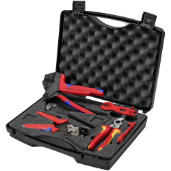 KNIPEX 97 91 04 V01 Tool Sets for Photovoltaics Solar MC4&#xAE; (Multi-Contact) 7pc