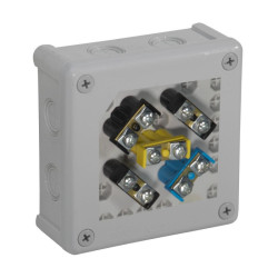 Puszka popiel 052-53 n/t IP55 118x118x46 8-wlotowa z wkładem 5x2,5 VP-52 ViPlast