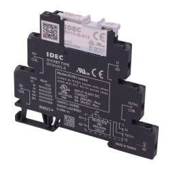 RV8H-L-D12 DIN Mount 12VDC 8mm Slim Interface Relay Screw Terminals SPDT IDEC