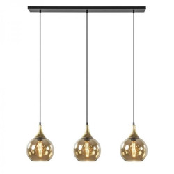 Lampa wisząca nowoczesna 3xE27 CALLISTO BLACK/GOLD