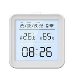 Tuya TH08 Wi-Fi Zigbe Czujnik Temperatury i Wilgotności Hygrometr Bezprzewodowy Zgodny z Alexą i Google Podświetlenie Funkcja Pr