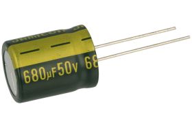 Kondensator; niskoimpedancyjny; elektrolityczny; 680uF; 50V; WLR681M1HK20R; fi 16x20mm; 7,5mm; przewlekany (THT); luzem; Jamicon