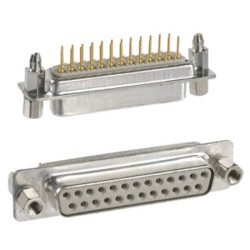 Złącze D-Sub 25-pinowe Żeński Prosty Montaż na panelu raster 10.9mm