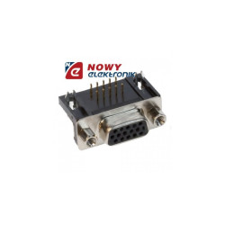 Gniazdo D-SUB 15F HD kątowe SVGA (3-rz.) do płytki