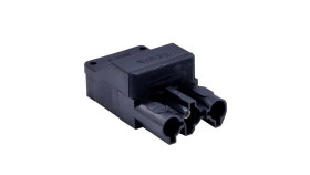 Złączka Wtykowa Elektryczna Z Osłoną Bcs-3/H1-N (Żeńska 3-Polowa Czarna)