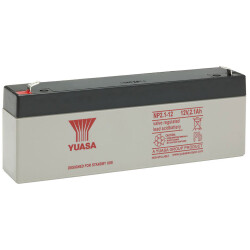 Yuasa NP Series NP2.1-12S Valve Regulated Lead-Acid Battery SLA 12V 2.1Ah