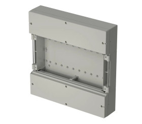 Bopla RD 7000 BK (79000900) - tylna pokrywa z uszczelką i z podwójną komorą zaciskową obudowy CombiCard 5000-7000 (323 x 326,7 x