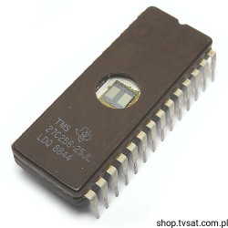 TMS27C256-25JL 256Kbit UV EPROM DIP28CW TI USED